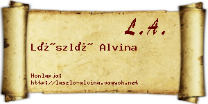 László Alvina névjegykártya